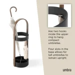 Поставка за чадъри черна UMBRA