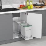 S-2391-G Кош 16л+1л за врата 40 см сив STARAX