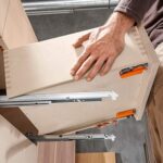 BLUM Tandem пълно изтегляне с плавно прибиране за 18мм с щипки