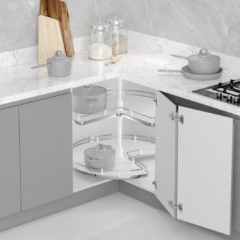 Механизъм за ъгъл 3/4 Ø60 см STARAX бяло S-3023 плътно дъно