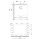Кухненска гранитна мивка TEKA ForSquare 50×40