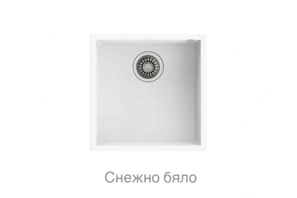 Кухненска гранитна мивка TEKA Square 40x40 под плотова