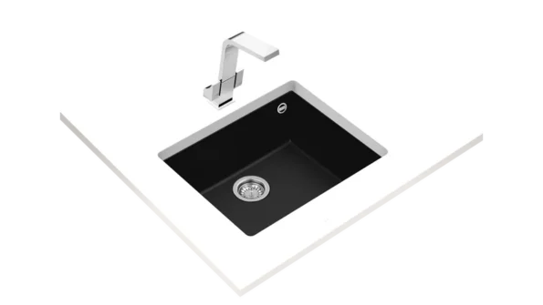 Кухненска гранитна мивка TEKA Square 50x40 под плотова