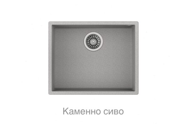 Кухненска гранитна мивка TEKA Square 50x40 под плотова