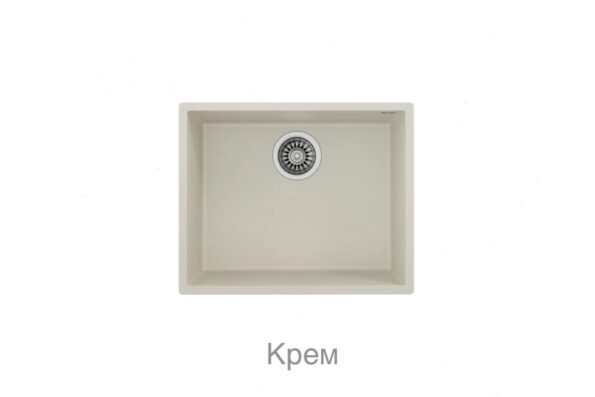 Кухненска гранитна мивка TEKA Square 50x40 под плотова