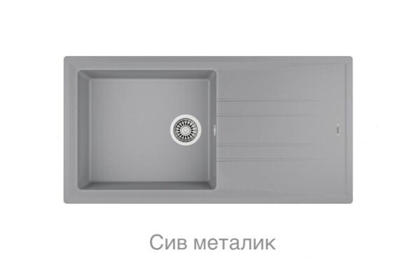 Кухненска гранитна мивка TEKA Stone 60-L 100x51