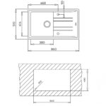 Кухненска гранитна мивка TEKA Stone 50-B 86×51