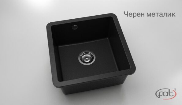 Кухненска гранитна мивка ФАТ 222 46x46 под плотова
