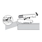 Плавно затваряне BLUMOTION за панти Blum Clip Top +170˚  покрит кант