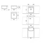 Кухненска гранитна мивка ФАТ 224 46×51