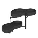 Механизъм тип бъбрек за глух шкаф 45 см STARAX Unique Box антрацит