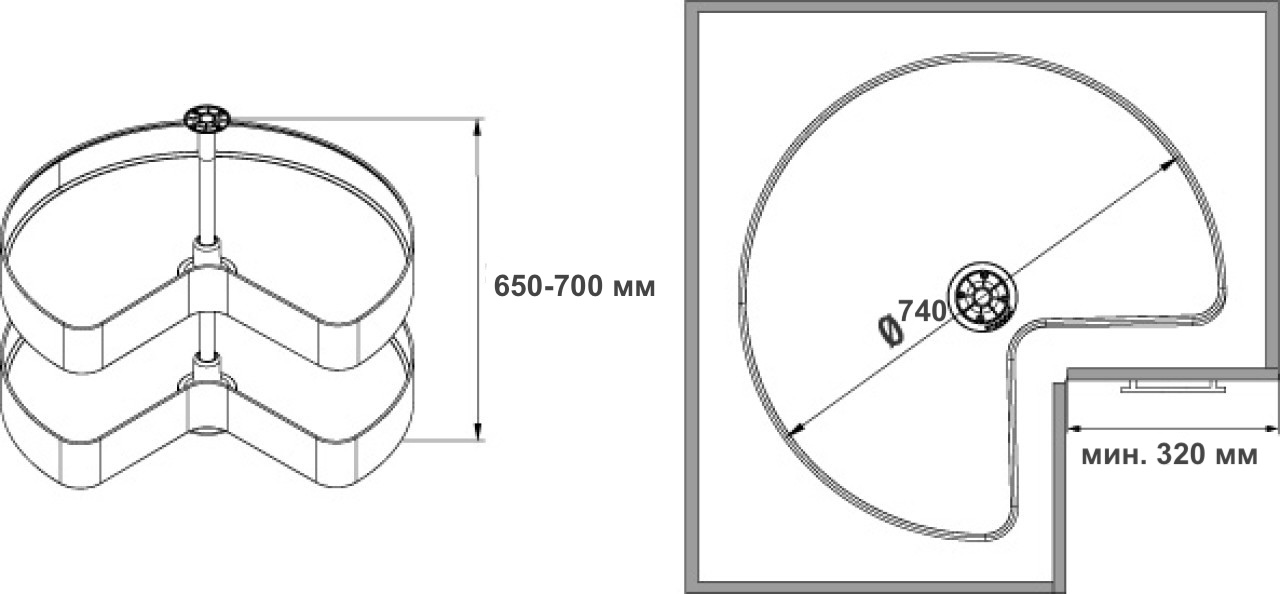 Механизъм за ъгъл 3/4 Ø74 см STARAX Unique Box антрацит Механизъм за ъгъл 3/4 Ø74 см STARAX Unique Box антрацит