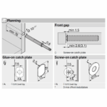 Пуш Blum Tip-On за врати над 1300 мм