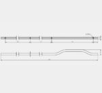 Дръжка GRAVEL 1200 мм черно