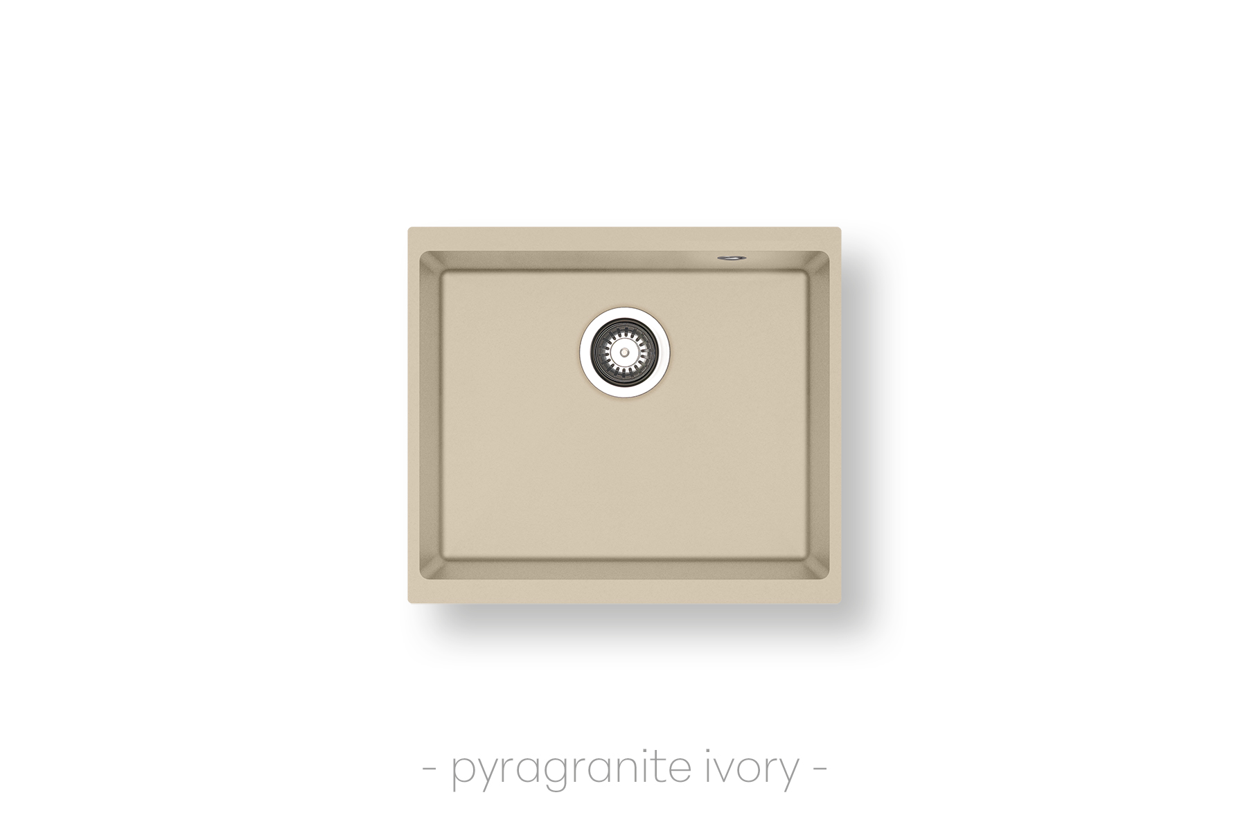 Кухненска гранитна мивка PYRAMIS Ithaka 50x40 1B под плотова Кухненска гранитна мивка PYRAMIS Ithaka 50x40 1B под плотова