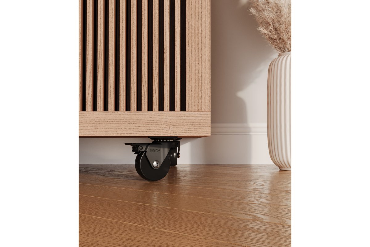 Колело с лагер черно GTV Ø35 H=50 мм със спирачка Колело с лагер черно GTV Ø35 H=50 мм със спирачка