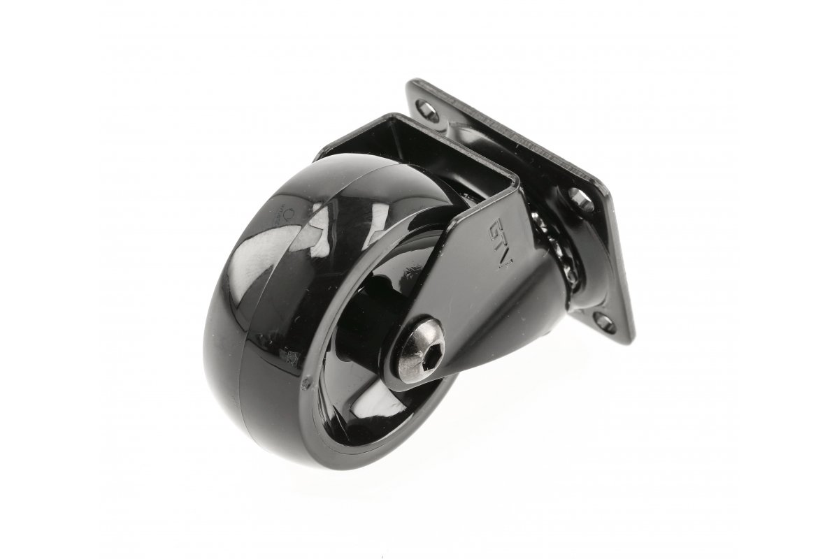 Колело с лагер черно GTV Ø50 H=65 мм без спирачка Колело с лагер черно GTV Ø50 H=65 мм без спирачка