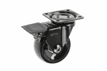Колело с лагер черно GTV Ø50 H=65 мм със спирачка