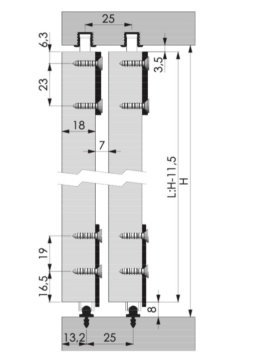 Механизъм LC-30 до 30 кг врата Механизъм LC-30 до 30 кг врата