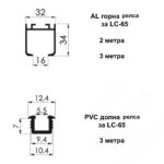 Механизъм LC-65-AY до 65 кг интериорна врата