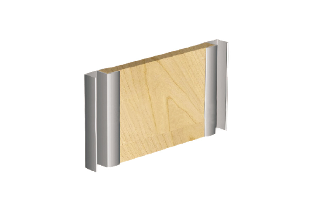 Кант дръжка ЕКО за гардероб 18 мм Кант дръжка ЕКО за гардероб 18 мм