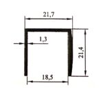 П профил за кант 18 мм