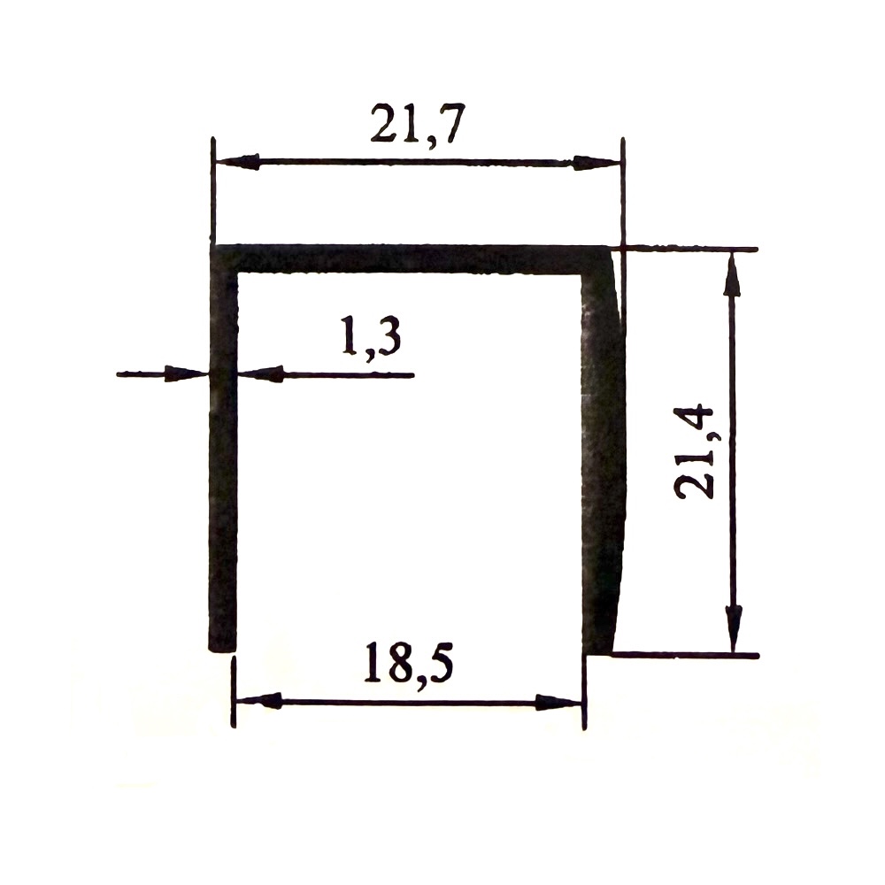 П профил за кант 18 мм П профил за кант 18 мм
